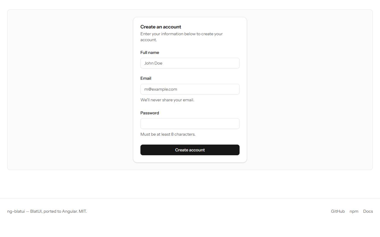 Signup 01 block preview