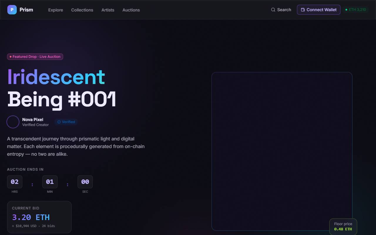 Prism template preview