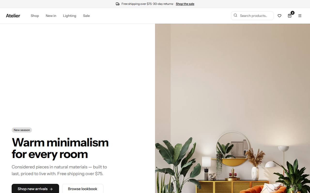 Store template preview