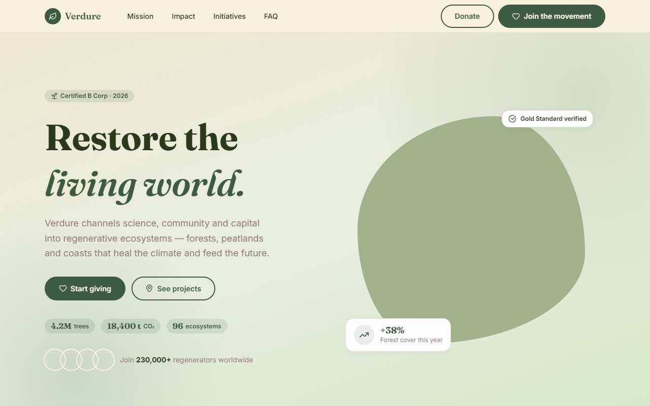 Verdure template preview
